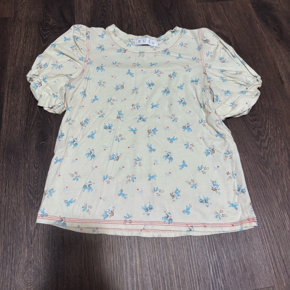 BURU Puff-Sleeve Top